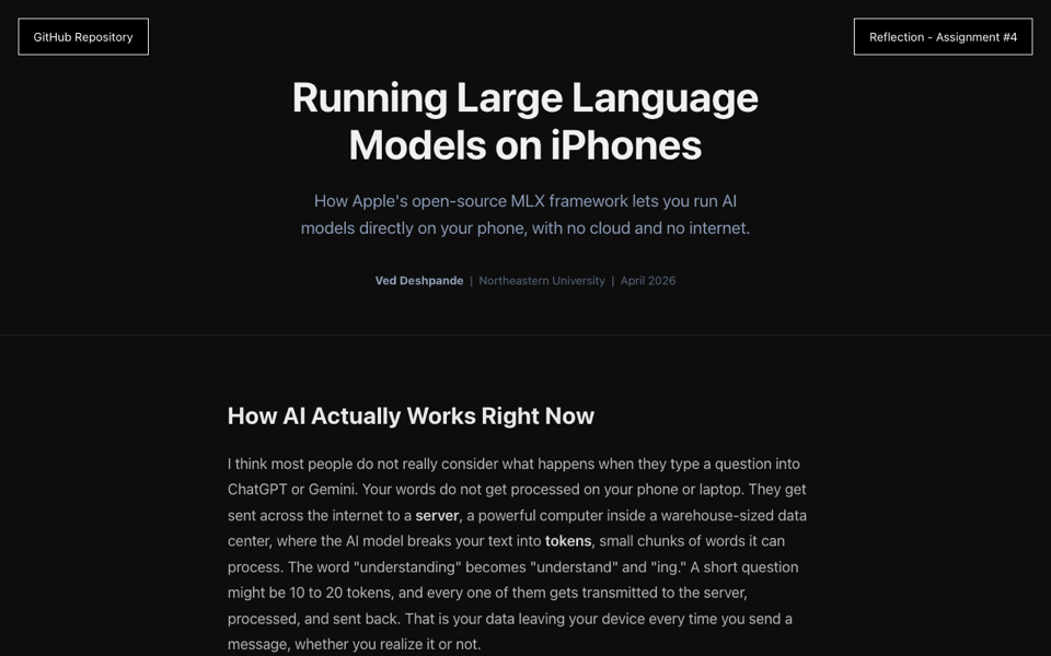 Gemma 4 running on an iPhone