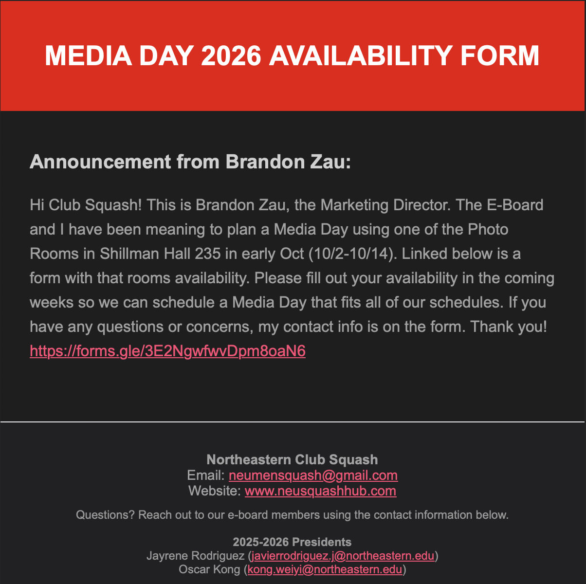 Email notification examples